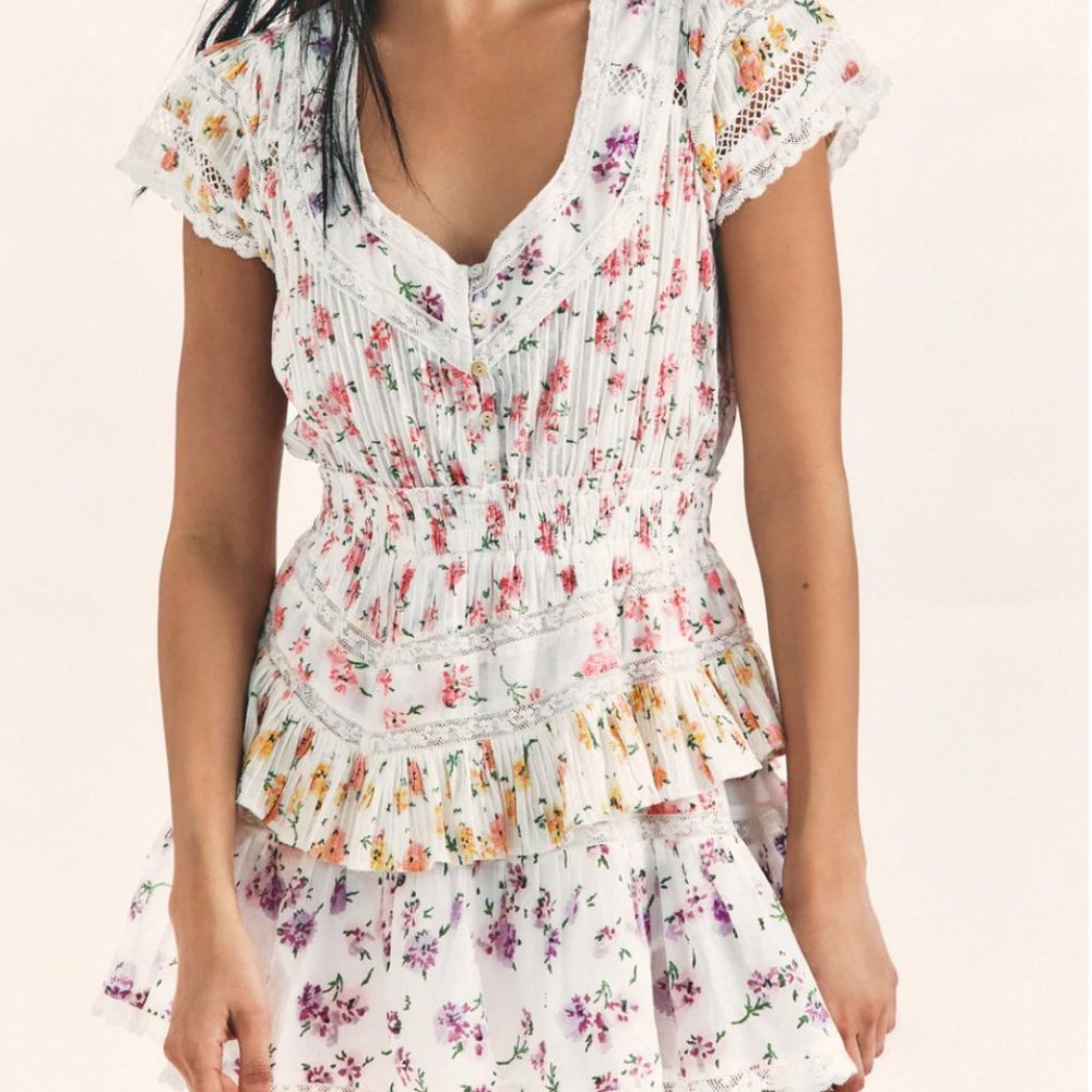 Loveshackfancy Jeromie Dress in Fruit Bliss XS